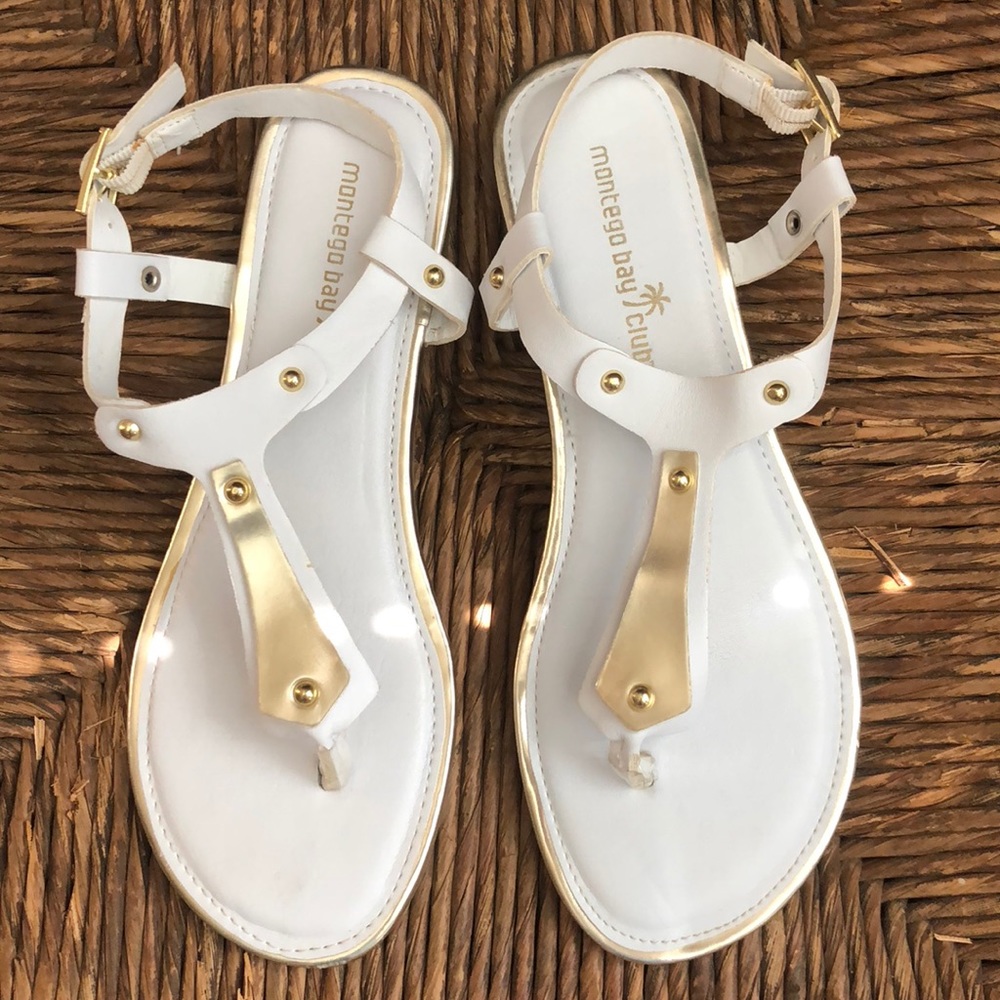 Montego Bay Club White Sandals